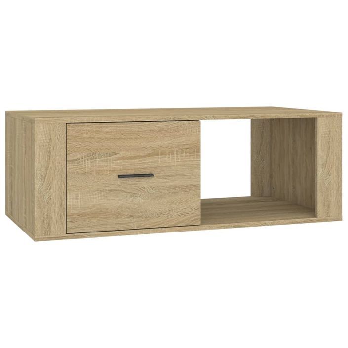 Table basse Chêne sonoma 100x50,5x35 cm Bois d'ingénierie - Photo n°1