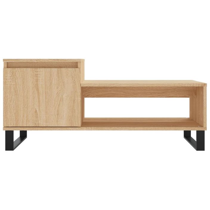 Table basse Chêne sonoma 100x50x45 cm Bois d'ingénierie - Photo n°5