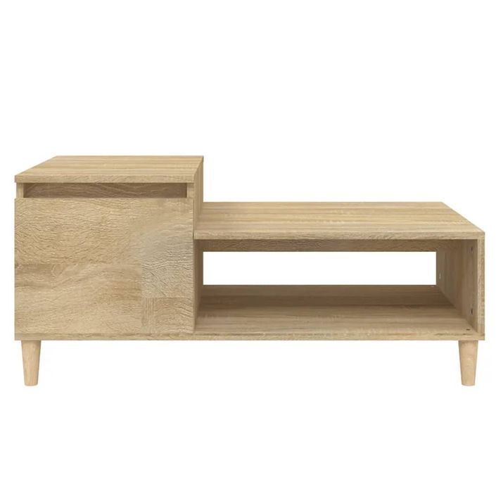 Table basse Chêne sonoma 100x50x45 cm Bois d'ingénierie - Photo n°5