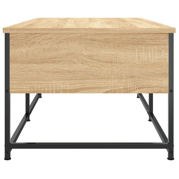 Table basse chêne sonoma 100x51x40 cm bois d'ingénierie - Photo n°7