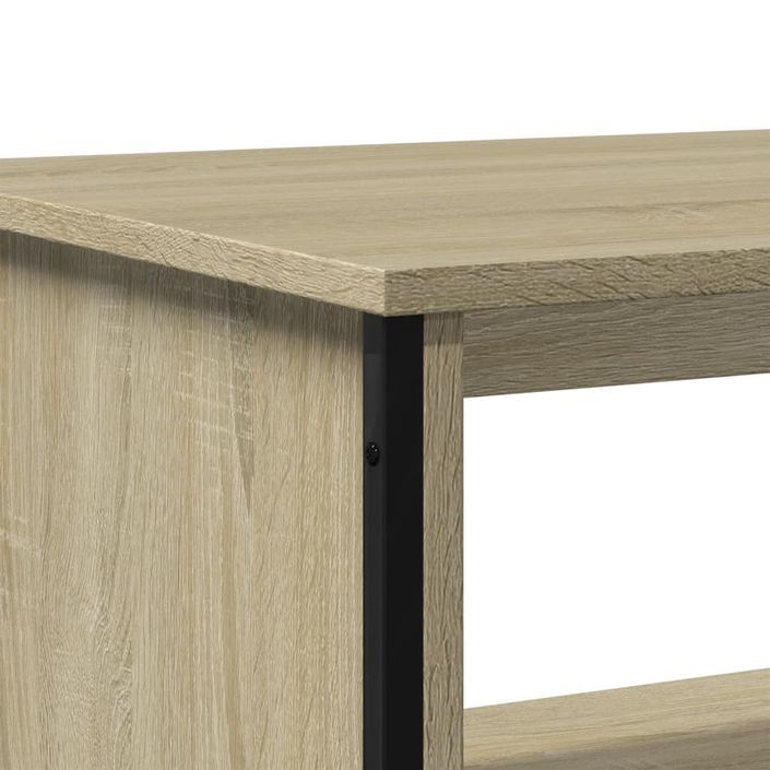 Table basse chêne sonoma 100x51x40 cm bois d'ingénierie - Photo n°8