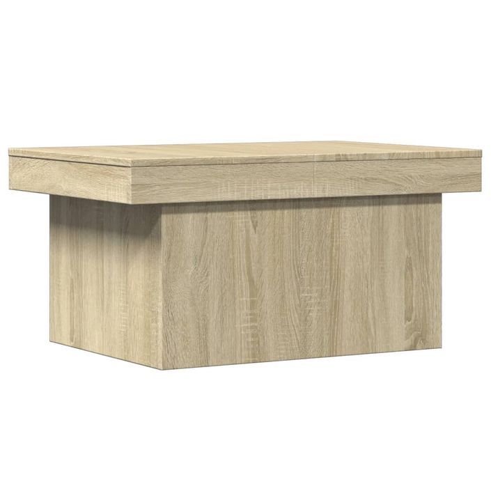 Table basse chêne sonoma 100x55x40 cm bois d'ingénierie - Photo n°2