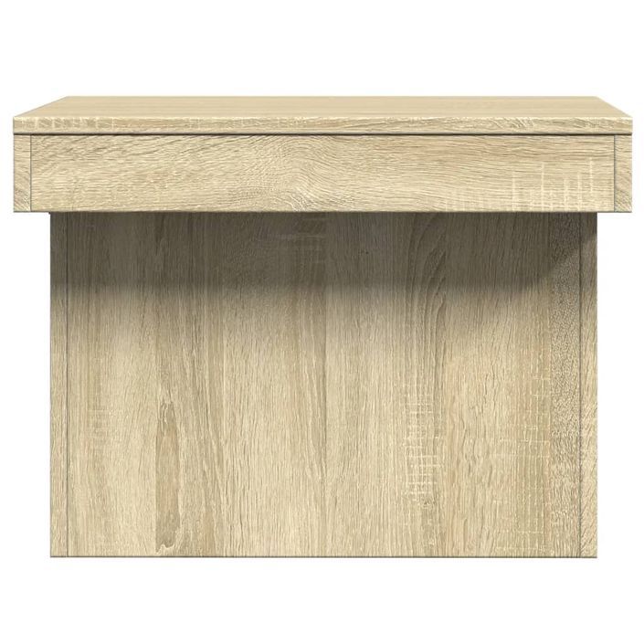 Table basse chêne sonoma 100x55x40 cm bois d'ingénierie - Photo n°6