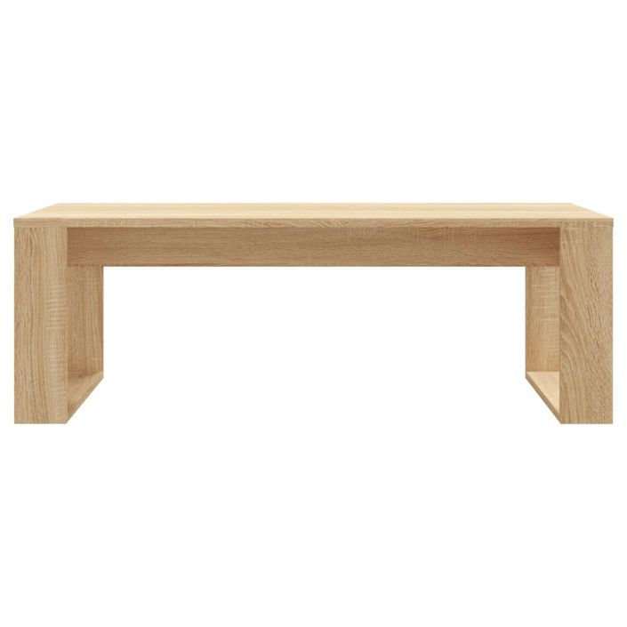 Table basse chêne sonoma 102x50x35 cm bois d'ingénierie - Photo n°4