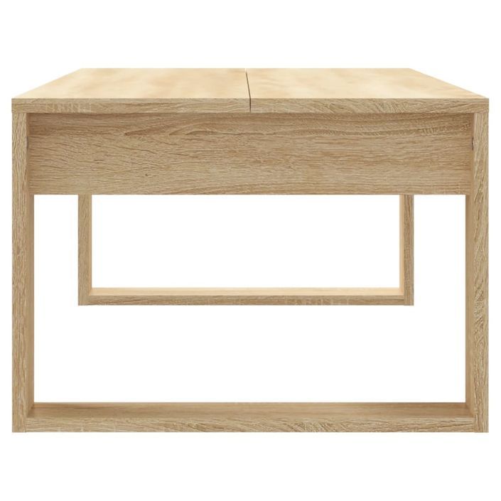 Table basse chêne sonoma 102x50x35 cm bois d'ingénierie - Photo n°5