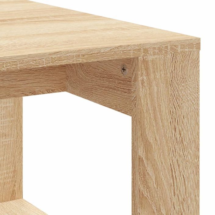 Table basse chêne sonoma 102x50x35 cm bois d'ingénierie - Photo n°7