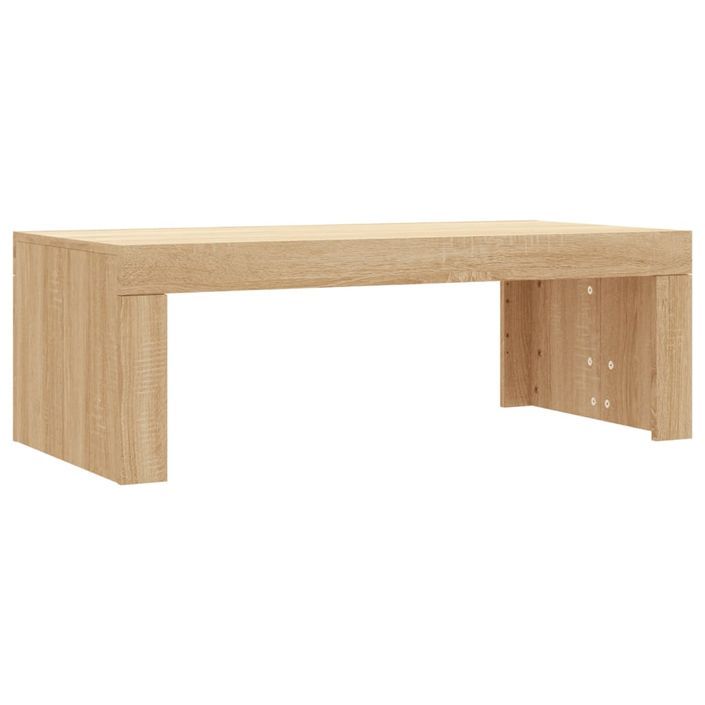 Table basse chêne sonoma 102x50x36 cm bois d'ingénierie - Photo n°1