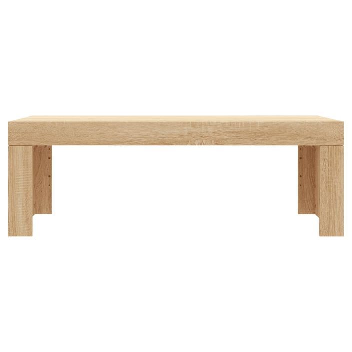 Table basse chêne sonoma 102x50x36 cm bois d'ingénierie - Photo n°4