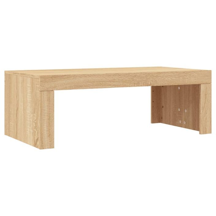 Table basse chêne sonoma 102x50x36 cm bois d'ingénierie - Photo n°6