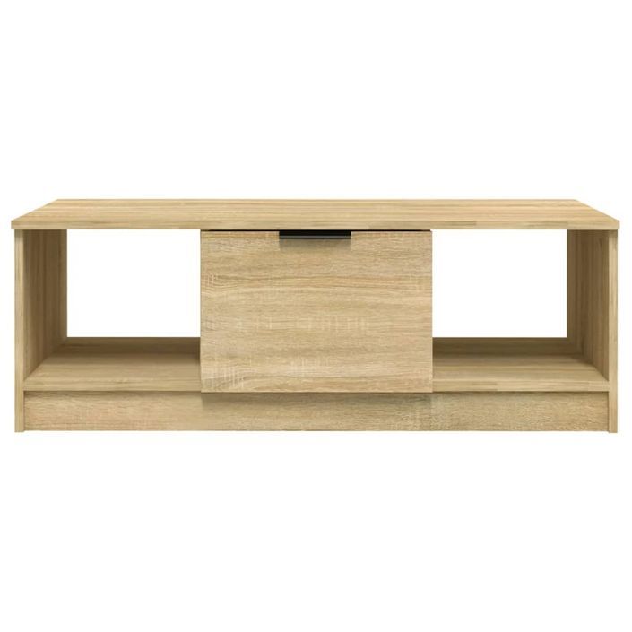 Table basse chêne sonoma 102x50x36 cm bois d'ingénierie - Photo n°3