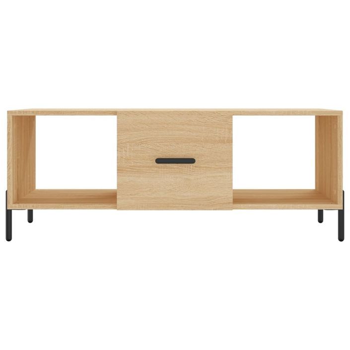 Table basse chêne sonoma 102x50x40 cm bois d'ingénierie - Photo n°5