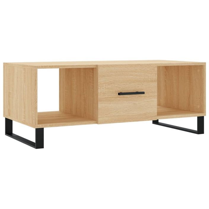 Table basse chêne sonoma 102x50x40 cm bois d'ingénierie - Photo n°1