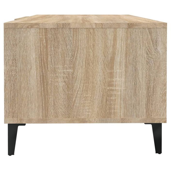 Table basse Chêne sonoma 102x50x40 cm Bois d'ingénierie - Photo n°7