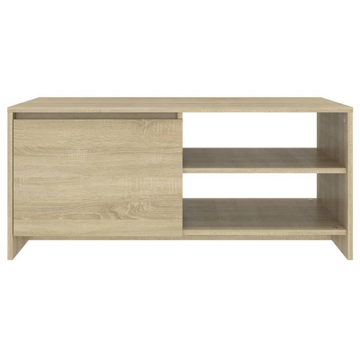 Table basse Chêne sonoma 102x50x45 cm Bois d'ingénierie - Photo n°3