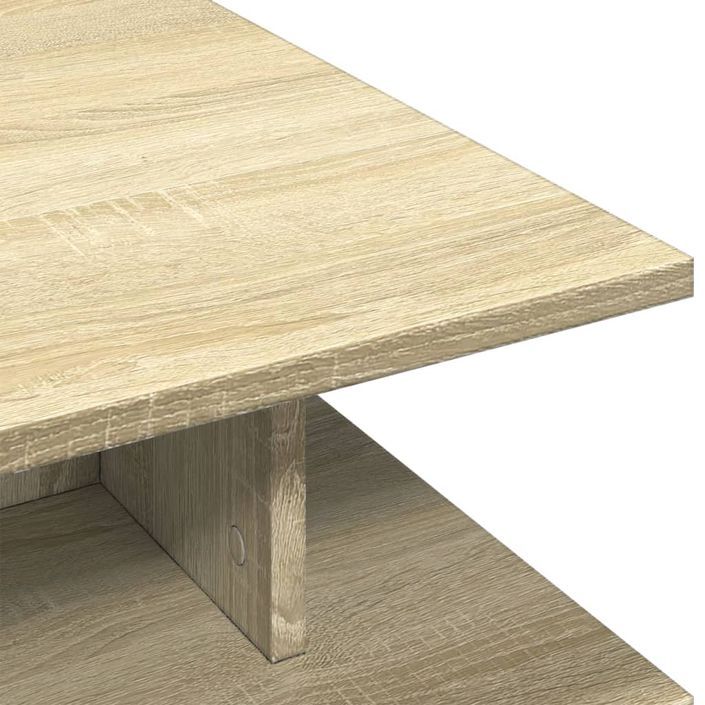 Table basse chêne sonoma 102x55x35 cm bois d'ingénierie - Photo n°7