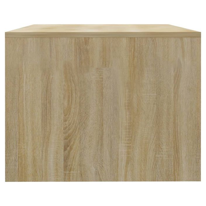 Table basse chêne sonoma 102x55x42 cm bois d'ingénierie - Photo n°8