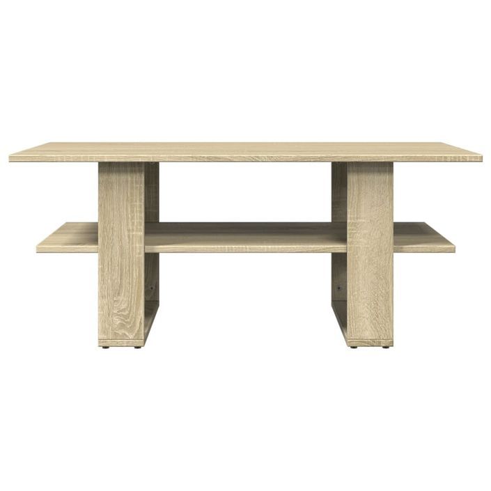 Table basse chêne sonoma 102x55x42 cm bois d'ingénierie - Photo n°3