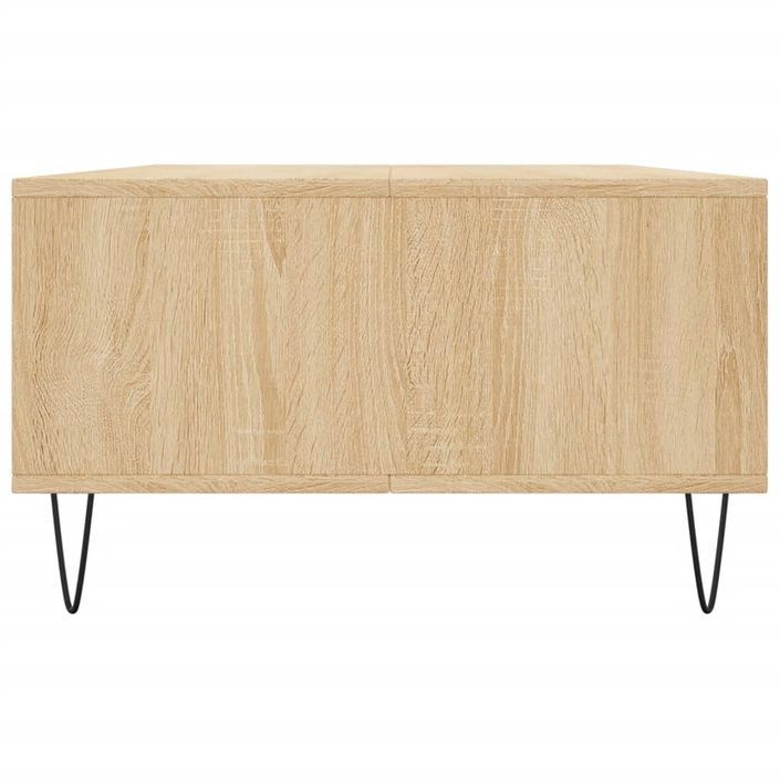 Table basse chêne sonoma 104x60x35 cm bois d'ingénierie - Photo n°7