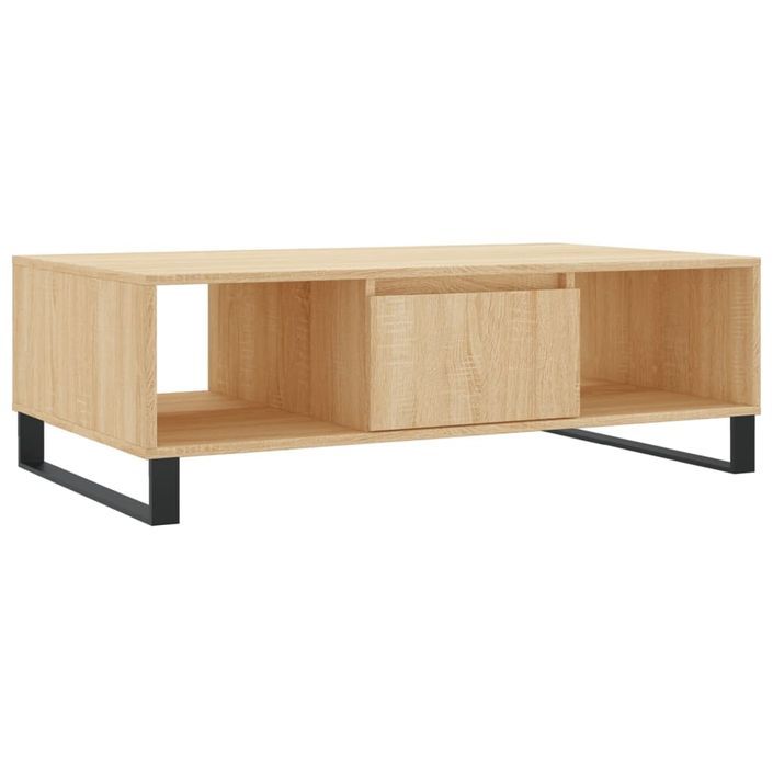 Table basse chêne sonoma 104x60x35 cm bois d'ingénierie - Photo n°1