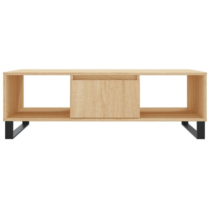 Table basse chêne sonoma 104x60x35 cm bois d'ingénierie - Photo n°5