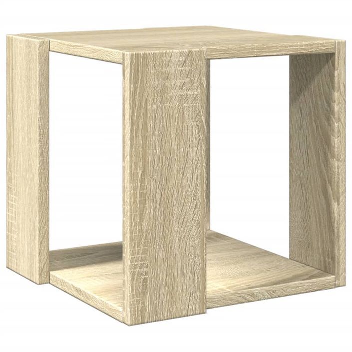 Table basse chêne sonoma 32x32x30 cm bois d'ingénierie - Photo n°2