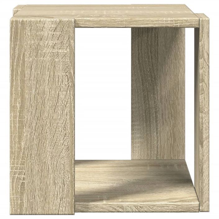 Table basse chêne sonoma 32x32x30 cm bois d'ingénierie - Photo n°4