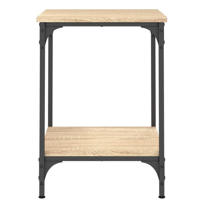 Table basse chêne sonoma 40x40x55 cm bois d'ingénierie - Photo n°6