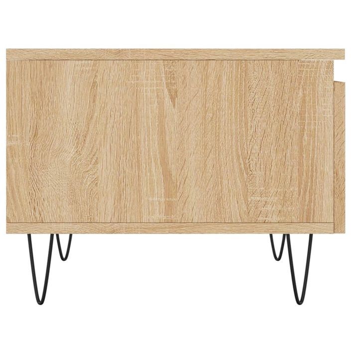 Table basse chêne sonoma 50x46x35 cm bois d'ingénierie - Photo n°7