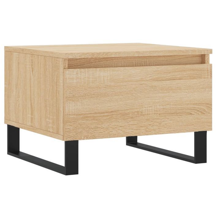 Table basse chêne sonoma 50x46x35 cm bois d'ingénierie - Photo n°1