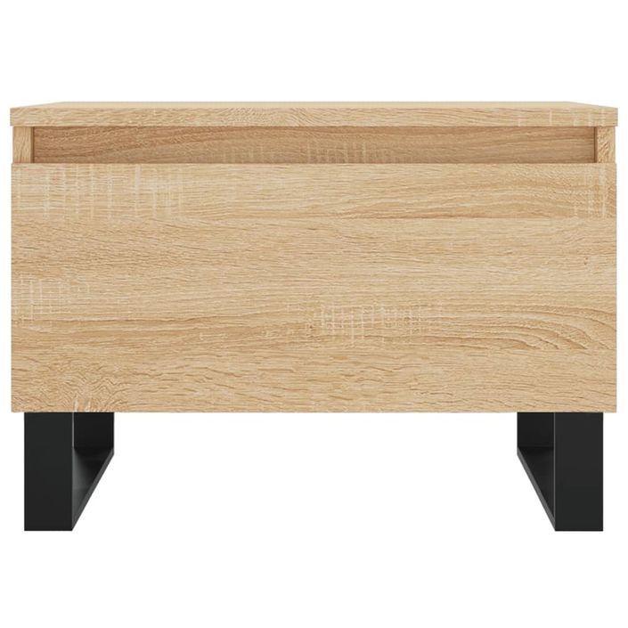 Table basse chêne sonoma 50x46x35 cm bois d'ingénierie - Photo n°5