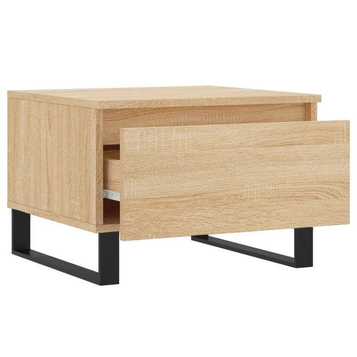 Table basse chêne sonoma 50x46x35 cm bois d'ingénierie - Photo n°6