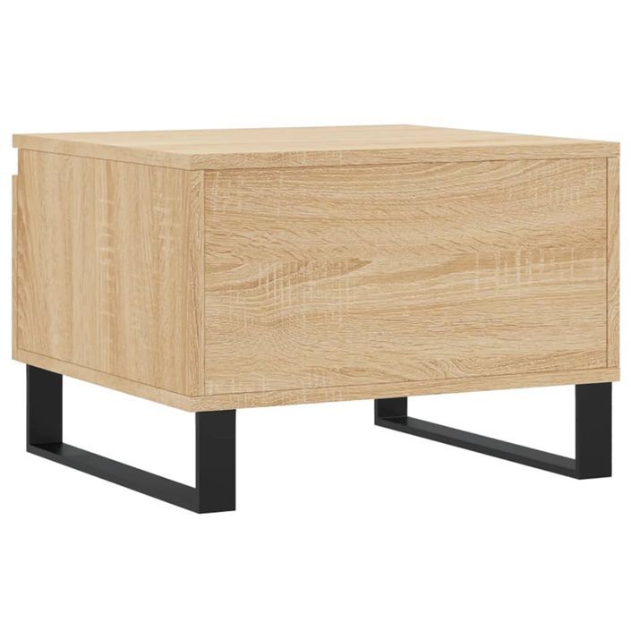 Table basse chêne sonoma 50x46x35 cm bois d'ingénierie - Photo n°8