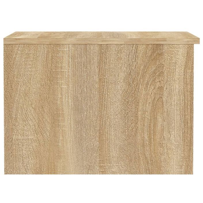 Table basse chêne sonoma 50x50x36 cm bois d'ingénierie - Photo n°7