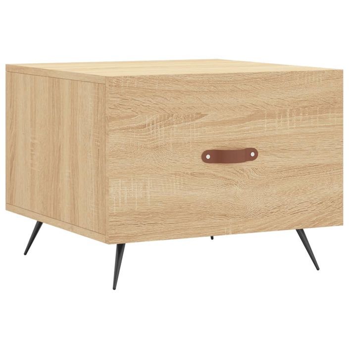 Table basse Chêne sonoma 50x50x40 cm Bois d'ingénierie - Photo n°2