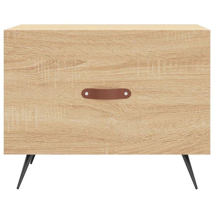 Table basse Chêne sonoma 50x50x40 cm Bois d'ingénierie - Photo n°5