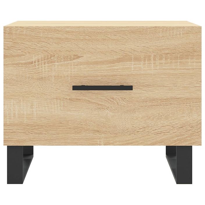 Table basse Chêne sonoma 50x50x40 cm Bois d'ingénierie - Photo n°5