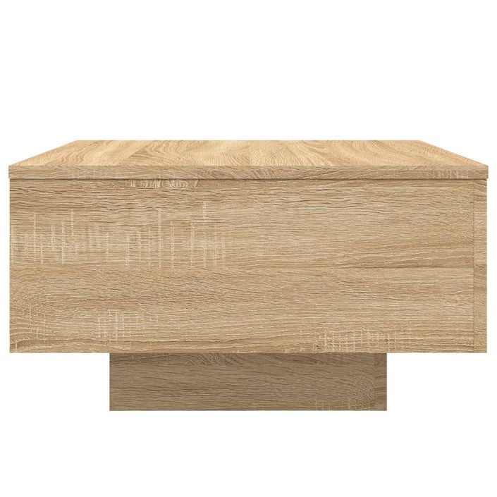 Table basse chêne sonoma 55x55x31 cm bois d'ingénierie - Photo n°5