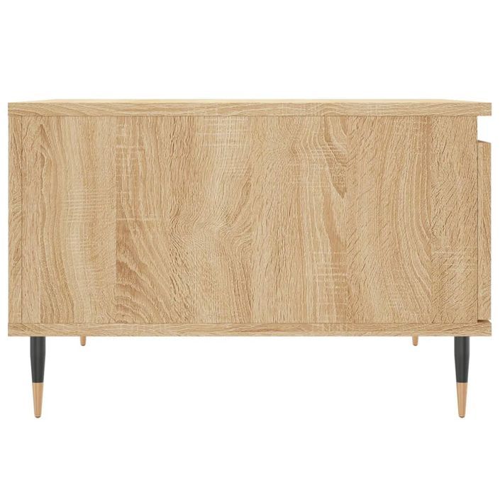 Table basse chêne sonoma 55x55x36,5 cm bois d'ingénierie - Photo n°7