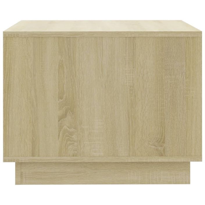 Table basse chêne sonoma 55x55x43 cm bois d'ingénierie - Photo n°6