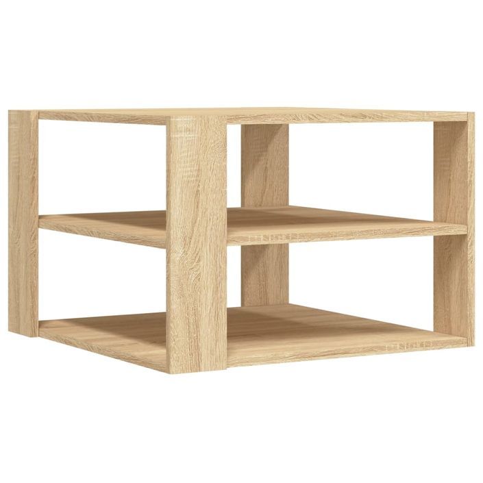 Table basse chêne sonoma 59,5x59,5x40 cm bois d'ingénierie - Photo n°1