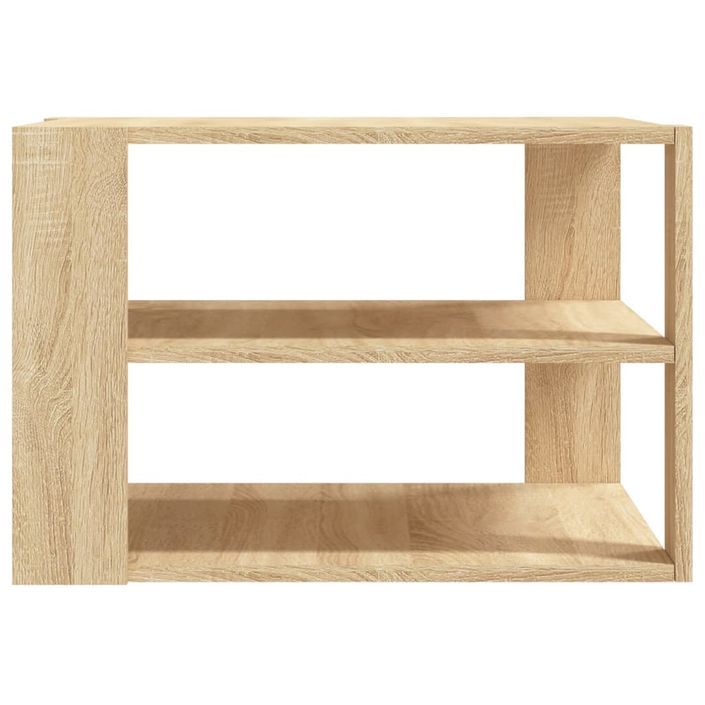 Table basse chêne sonoma 59,5x59,5x40 cm bois d'ingénierie - Photo n°6