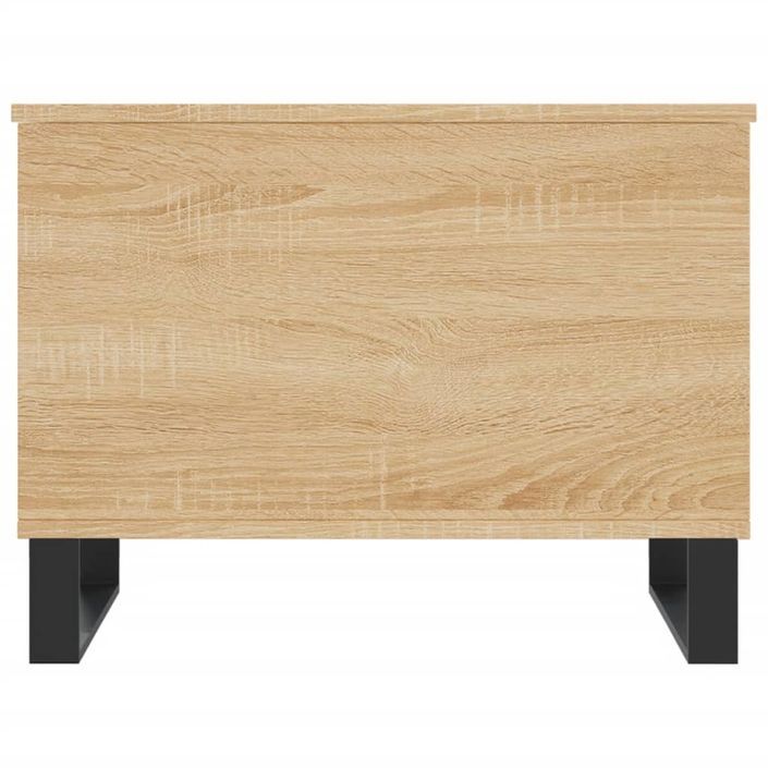 Table basse Chêne sonoma 60x44,5x45 cm Bois d'ingénierie - Photo n°6