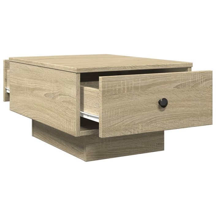 Table basse chêne sonoma 60x45x31 cm bois d'ingénierie - Photo n°7