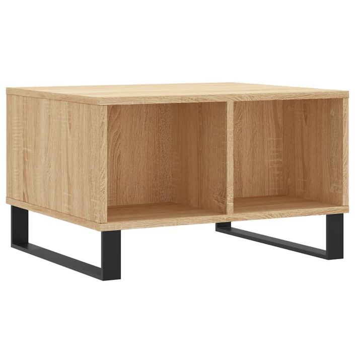 Table basse Chêne sonoma 60x50x36,5 cm Bois d'ingénierie - Photo n°1