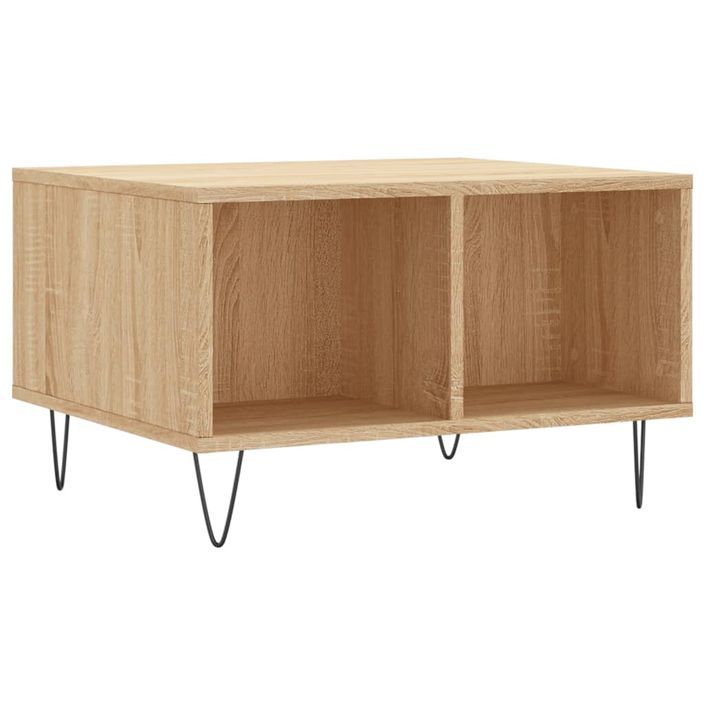 Table basse Chêne sonoma 60x50x36,5 cm Bois d'ingénierie - Photo n°1