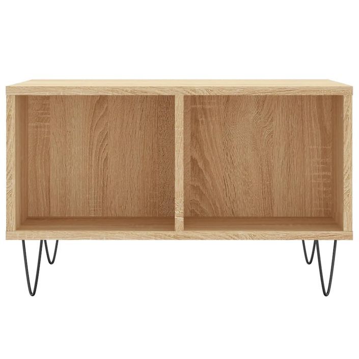 Table basse Chêne sonoma 60x50x36,5 cm Bois d'ingénierie - Photo n°4