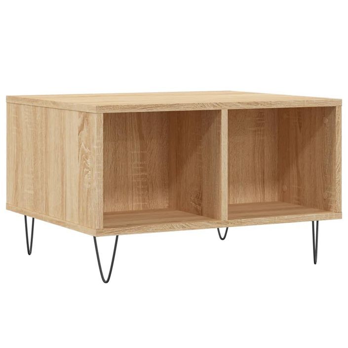 Table basse Chêne sonoma 60x50x36,5 cm Bois d'ingénierie - Photo n°6