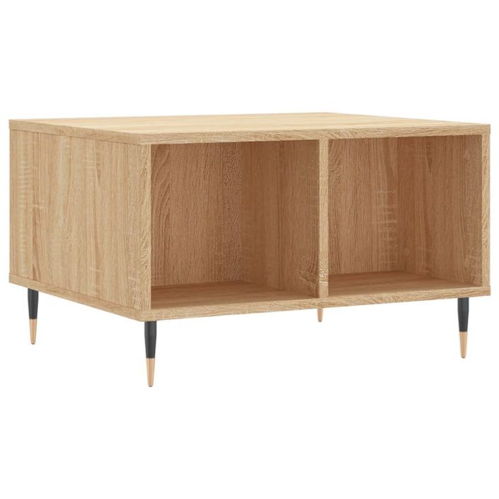 Table basse Chêne sonoma 60x50x36,5 cm Bois d'ingénierie - Photo n°1