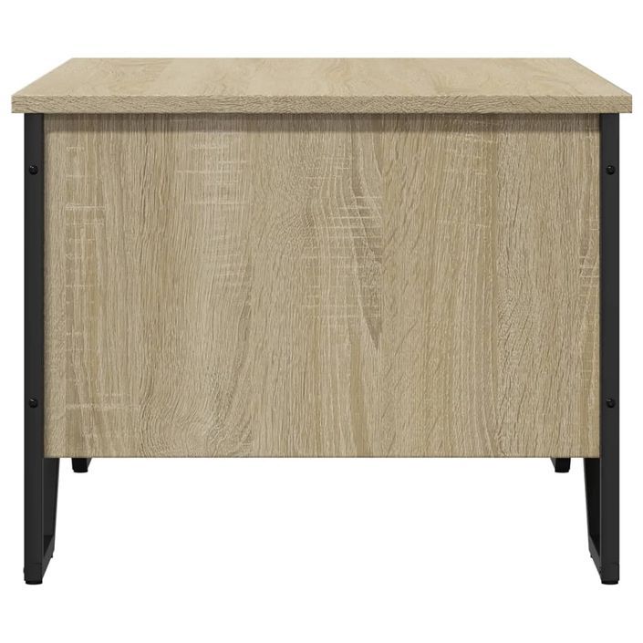 Table basse chêne sonoma 75x51x40 cm bois d'ingénierie - Photo n°6