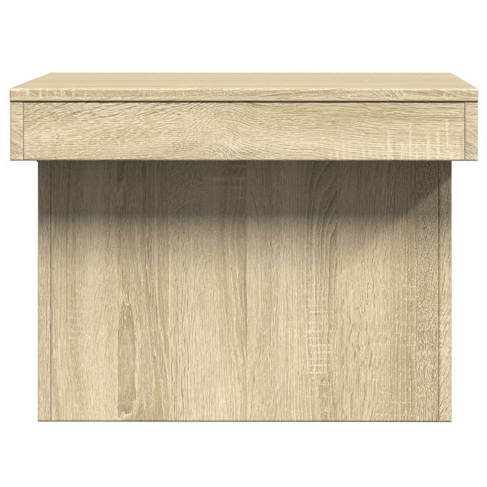 Table basse chêne sonoma 80x55x40 cm bois d'ingénierie - Photo n°6